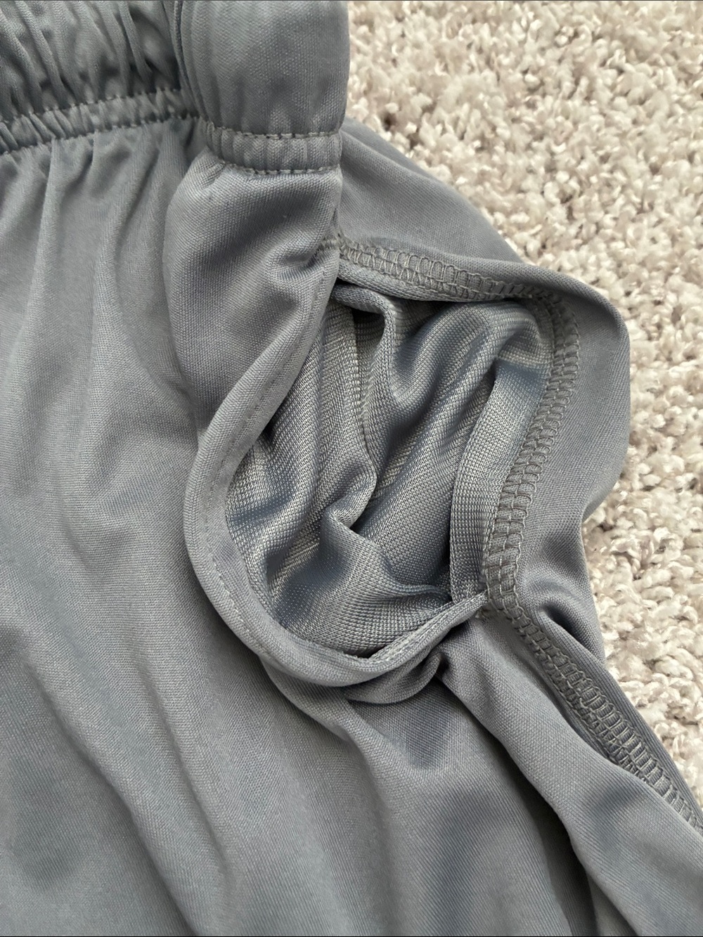 Men's Performance Drawstring Shorts - Gray - Picture 4 of 9